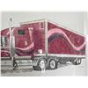 Image 4 : Pair of Framed Semi Truck Prints in Matching Wood Frames By Dawnelle