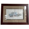Image 5 : Pair of Framed Semi Truck Prints in Matching Wood Frames By Dawnelle