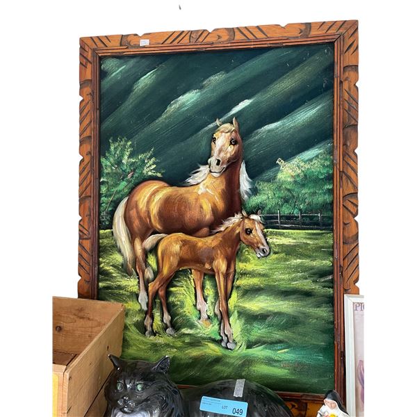 Framed Velvet Horst Picture