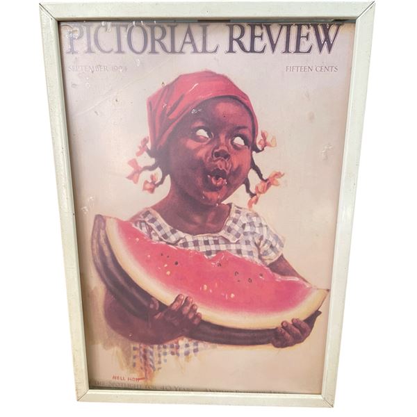 Framed Pictorial Review Magazine Cover Print (September 1924)