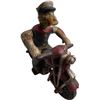 Image 1 : Vintage Cast Iron Popeye on Motorcycle Toy Figure