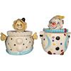Image 1 : Pair of Vintage Clown Cookie Jars