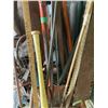 Image 5 : Large Assortment Vintage Hand Tools, Shovel, Axe, Vintage Heater & Garden Implements (Basket Lot)