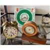 Image 2 : Large Assortment Vintage Alarm & Mantel Clocks (Shelf Lot)