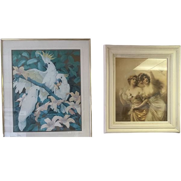 Group of 2 Paintings - Jessie Arms Botke & 2 Ladies in Dresses