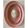 Image 2 : Pair Pink Framed Cameo Wall Plaques