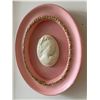 Image 3 : Pair Pink Framed Cameo Wall Plaques