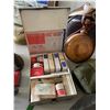 Image 2 : Group of Misc - Vintage First Aid Kit, Aurora Borealis Bowl, Water Canteen, Scout Picture, Etc.