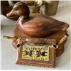 Image 4 : Large Mixed Vintage Decor & Brassware Lot incl. Duck Decoy, Wooden Boxes & Metalware