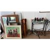Image 1 : Mixed Decorative Desk & Glassware Lot incl. Art Glass Orbs, Candlesticks & Pen Set