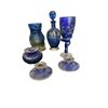 Image 1 : Assorted Cobalt & Blue Art Glass Group