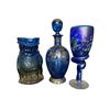 Image 2 : Assorted Cobalt & Blue Art Glass Group
