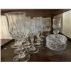 Image 5 : x2 End Tables w/Various Style Glassware - Red Wine Glasses, White Wine Glasses, Barbell Glass