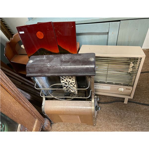 Group of Misc - Vintage Heaters, Decorative Panel Group, Etc.
