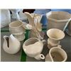 Image 2 : Assorted White Stoneware Mixing Bowls & Pottery Vessels