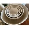 Image 4 : Assorted White Stoneware Mixing Bowls & Pottery Vessels