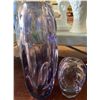 Image 3 : Assorted Purple & Clear Art Glass Vases and Desk Organizer Dish