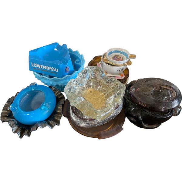 Large Group of Various Ashtrays