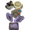 Image 1 : 10 Vintage Ashtrays - Mixed Styles Glass, Metal & Stone
