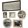 Image 1 : Group of 6 Assorted Wall Mirrors - Various Shapes & Size