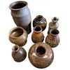 Image 1 : 9-Pcs Earth-Toned Ceramic Vases & Pots