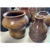 Image 3 : 9-Pcs Earth-Toned Ceramic Vases & Pots