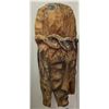 Image 3 : Carved Wooden Christ Face Mask (H16") and Tribal-Style High-Back Chair Panel (H41")