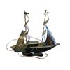 Image 2 : Metal Sailboat Lamp and Wall-Mounted Console Shelf
