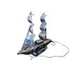 Image 4 : Metal Sailboat Lamp and Wall-Mounted Console Shelf