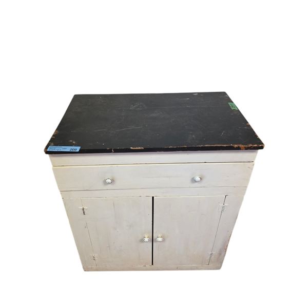 Light Gray Wooden Cabinet, H31" x W21" x D17"
