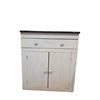 Image 2 : Light Gray Wooden Cabinet, H31" x W21" x D17"