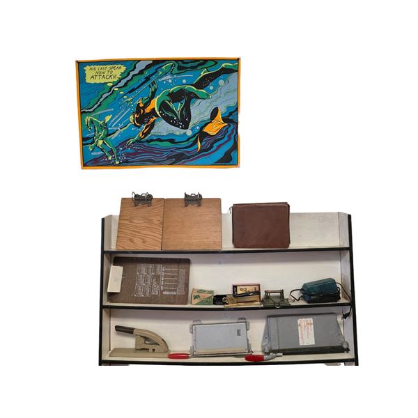Vintage Office Supply Lot - Clipboards, Paper Trimmers & Desk Accessories