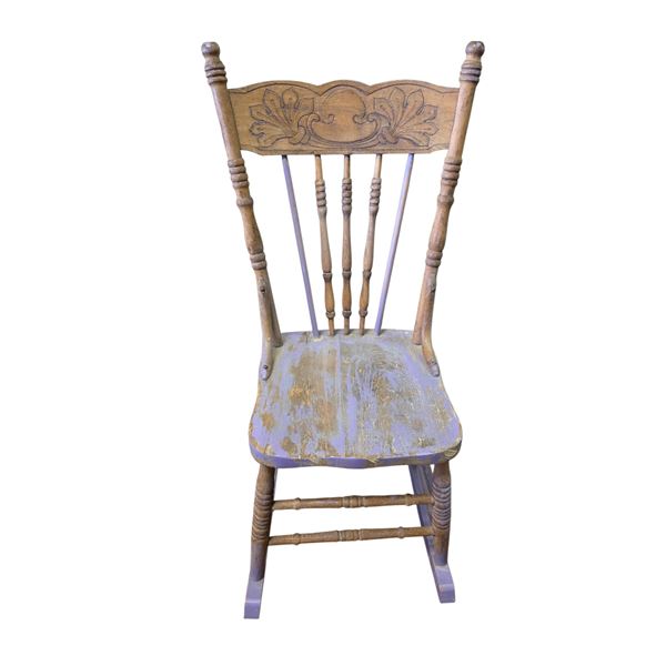 Vintage Wooden Spindle-Back Chair