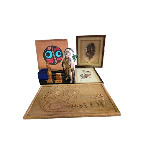 7 Assorted Native & Tribal Decor Collection