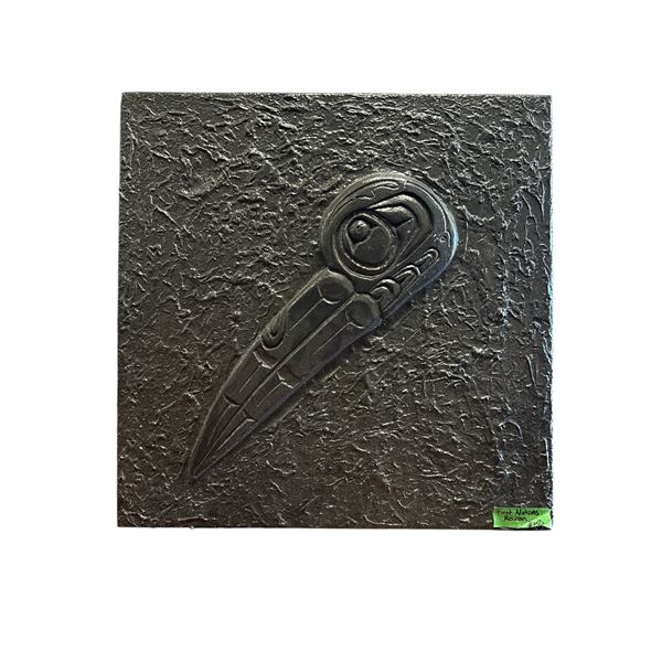 Bas-Relief Raven Wall Art, 20.5" x 20"