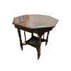 Image 1 : Vintage Octagonal Side Table, H28" x 29" x 30"