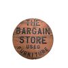 Image 2 : The Bargain Store Sign (Dia. 35") and 2 Cryptomeria Wall Hangings (H27" Each)
