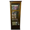 Image 1 : Vintage Wooden Curio Cabinet, H63" x 23" x D9"