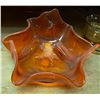 Image 3 : Glasbake Art Deco Orange Baking Casserole with 4 Matching Colored Glass Pieces