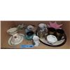 Image 1 : Assorted Group of Vintage Teacups, Bowl, Platter - Royal Albert, Paragon, and Other Brands