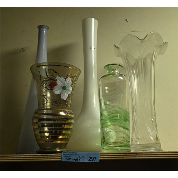 Misc. large glass vases