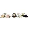 Image 1 : 9 Assorted Vintage Bone China Teacup & Saucer Sets Includes Brands Paragon, Aynsley, Royal Albert