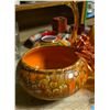 Image 1 : Misc. Pottery and ceramics. Orange and red