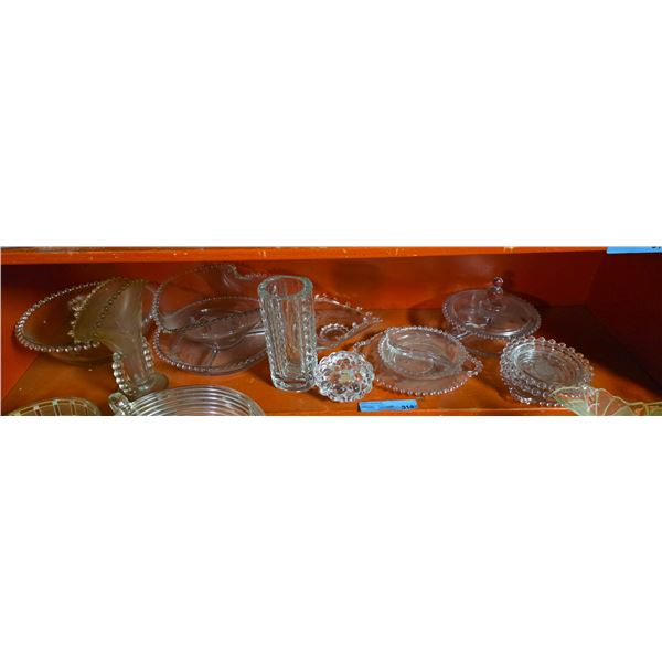 Lot of candle wick imperial glass