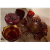 Image 2 : Vintage Fenton Hobnail Bowl, Rossi Apple, and Mixed Pink Depression and Cranberry Glass