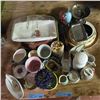 Image 1 : Misc. napkin holders platter pitchers, pottery, plastic, ceramics, etc.