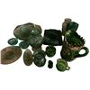 Image 1 : 15 Emerald Green Glassware - Assorted Pitchers, Vases, Bowls, and More