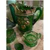 Image 2 : 15 Emerald Green Glassware - Assorted Pitchers, Vases, Bowls, and More