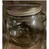 Image 2 : 5 Vintage Mason-style Glass Jars & Milk Bottle