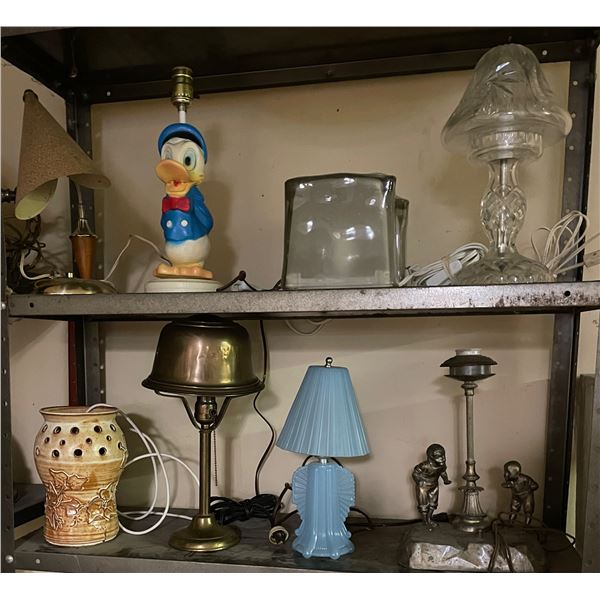 9 Vintage Table Lamps - Various Style